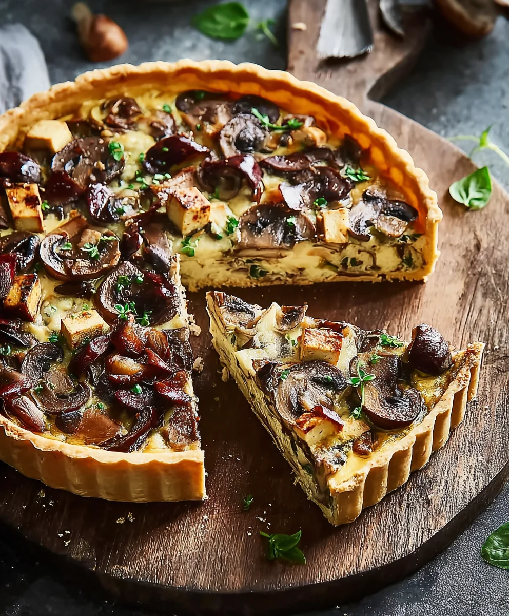 Vegane Pilztarte: Cremig, köstlich, einfach