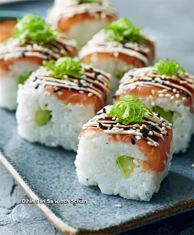 Sushi Reisbällchen: Lachs, Avocado – Einfach lecker!