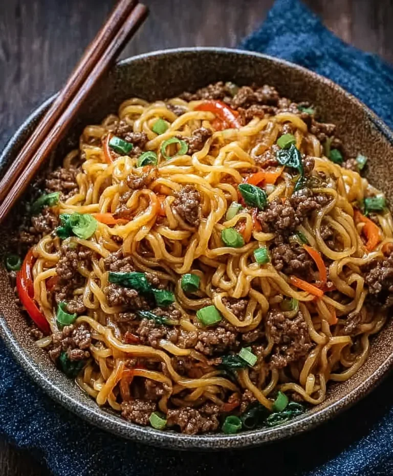 Schnelle Rinderhackfleisch Nudeln: Einfaches Mongolen-Rezept