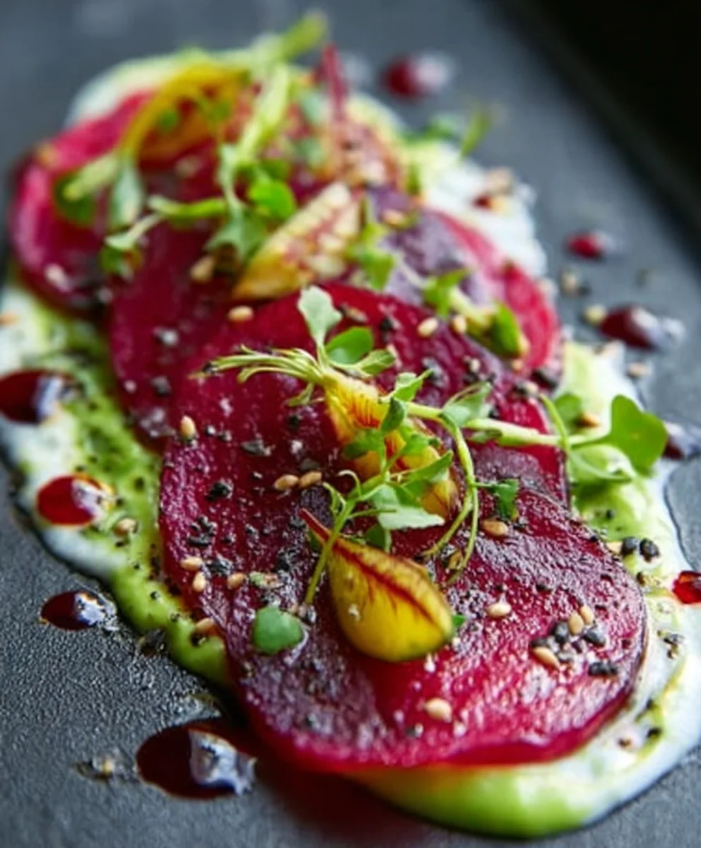 Rote-Bete-Carpaccio & Avocado-Creme: Ultimatives Rezept