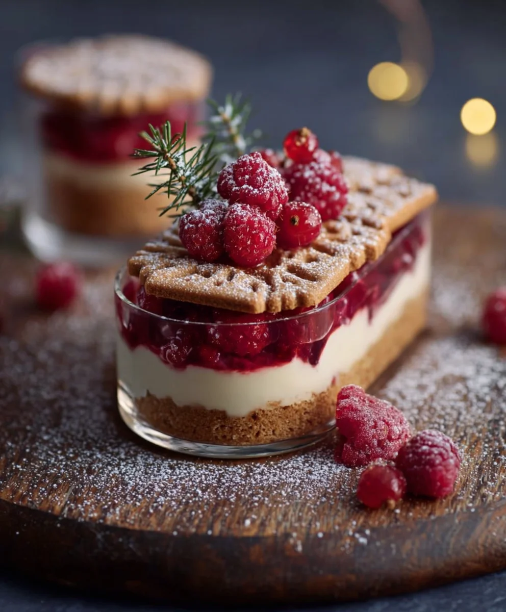 Spekulatius Non-Alcoholic Beeren Dessert: Leichter Weihnachts-Nachtisch