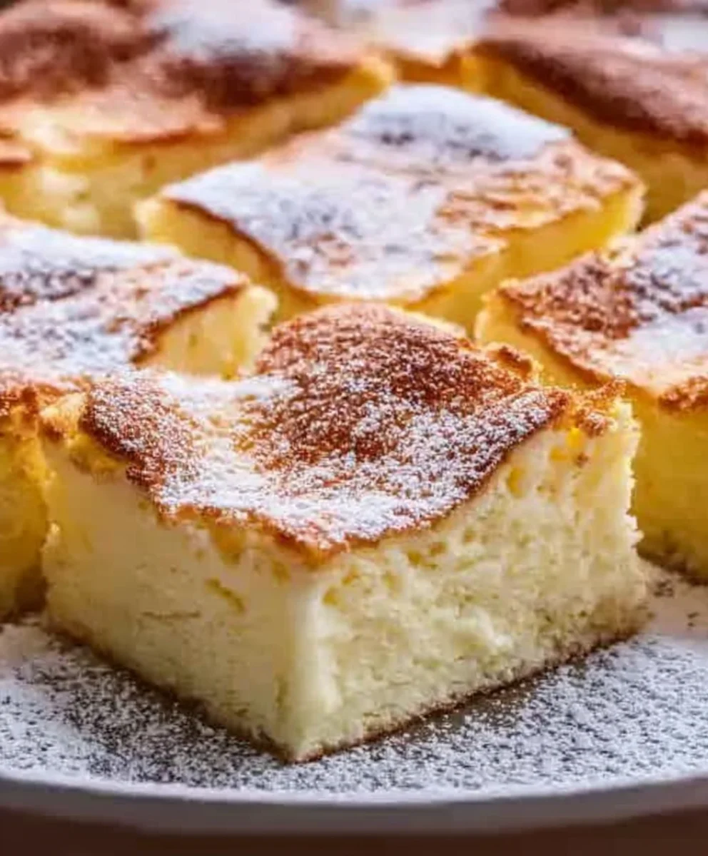 Blech Quarkkuchen: Cremig mit Vanillepudding